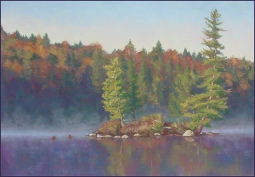 "Mist on Cranberry Lake"